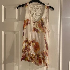 Gibson floral tank blouse